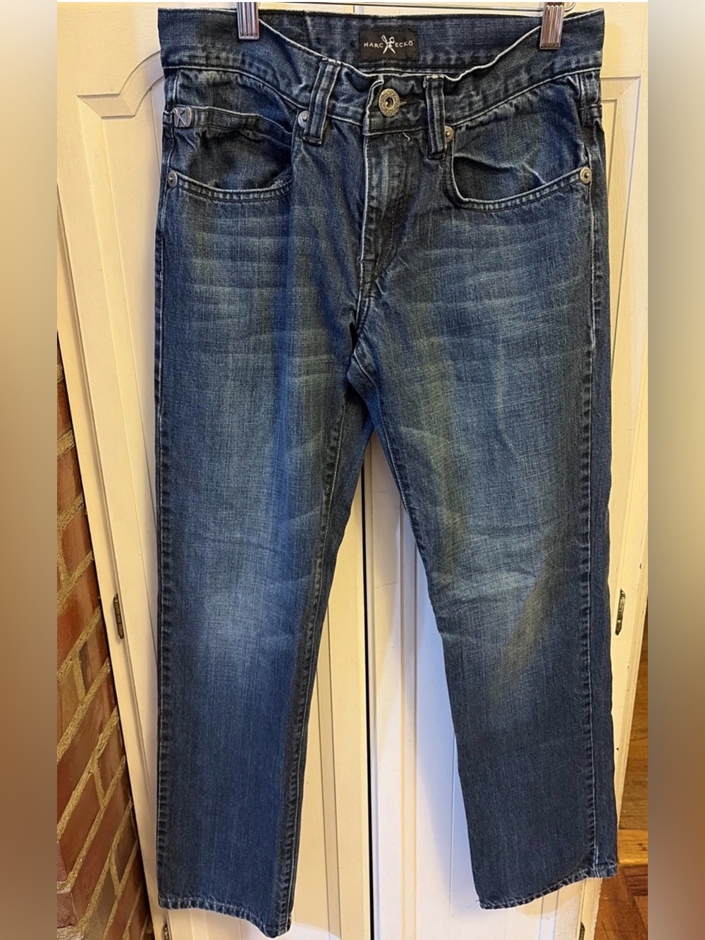 Vintage Marc Ecko Men's Jeans Pants 30x30 Slim Authentic Embroidered Y2K